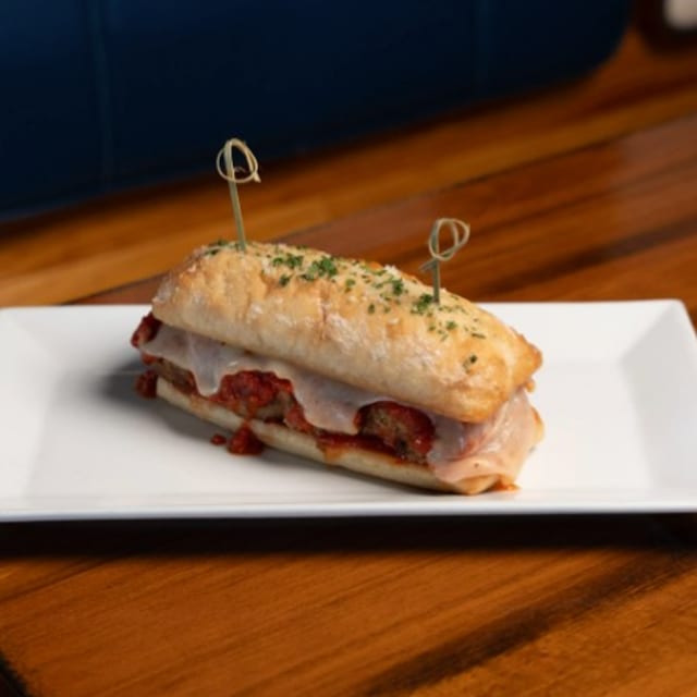 Our Famous Meatball Sandwich.