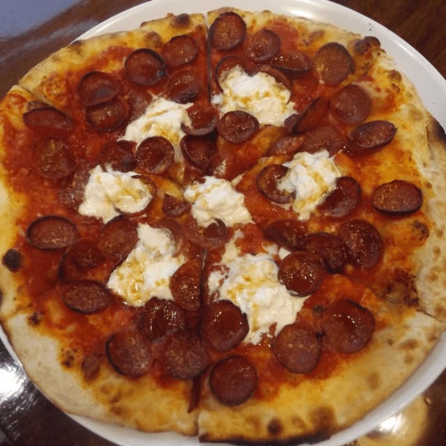 Hot Honey Pizza Napoletana.