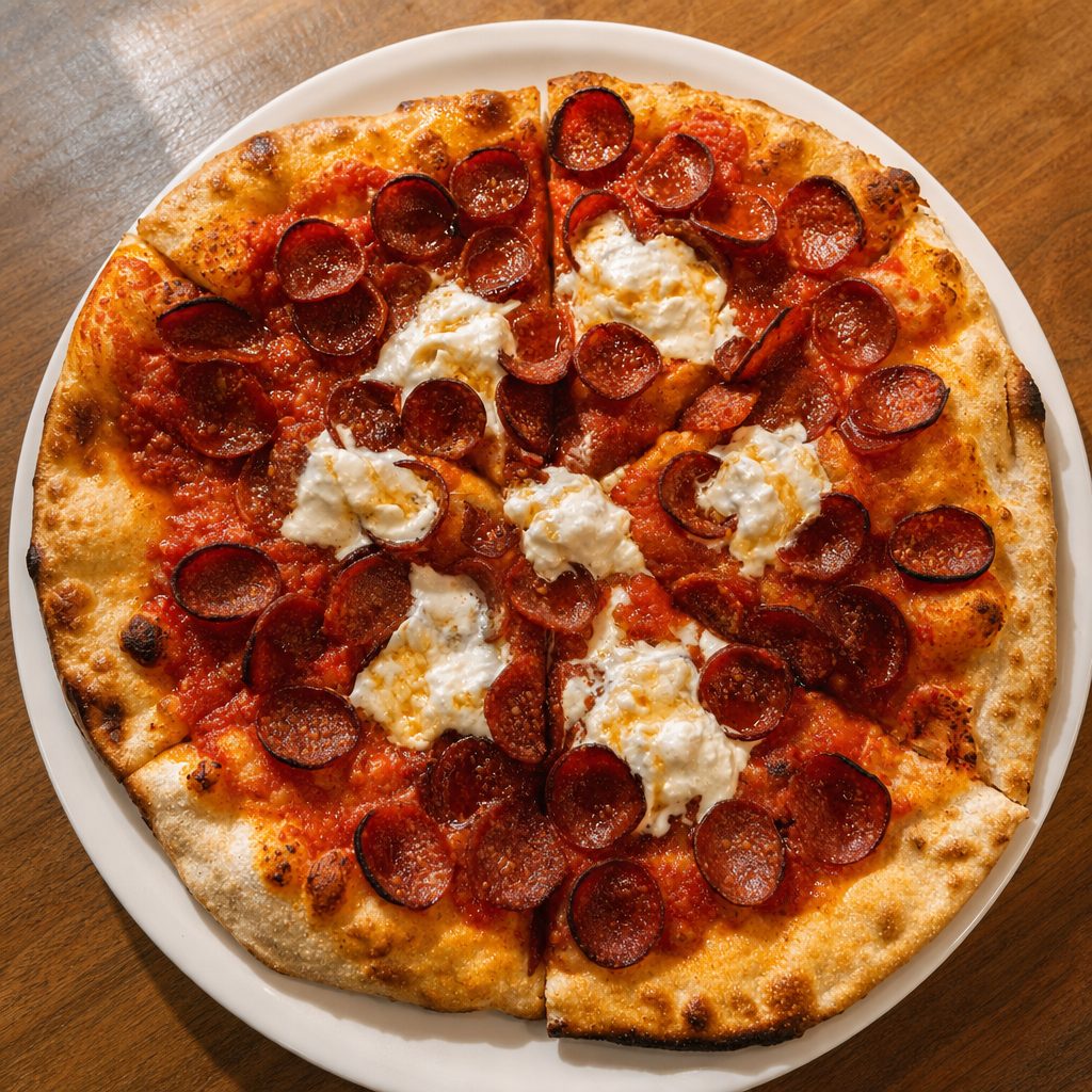Hot Honey Pizza Napoletana.