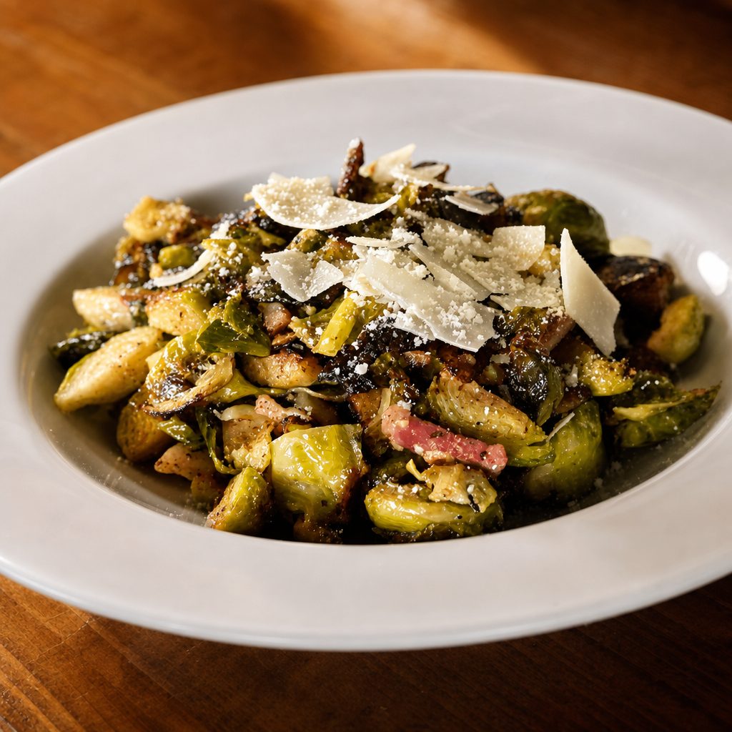 Roasted Brussels Sprouts.