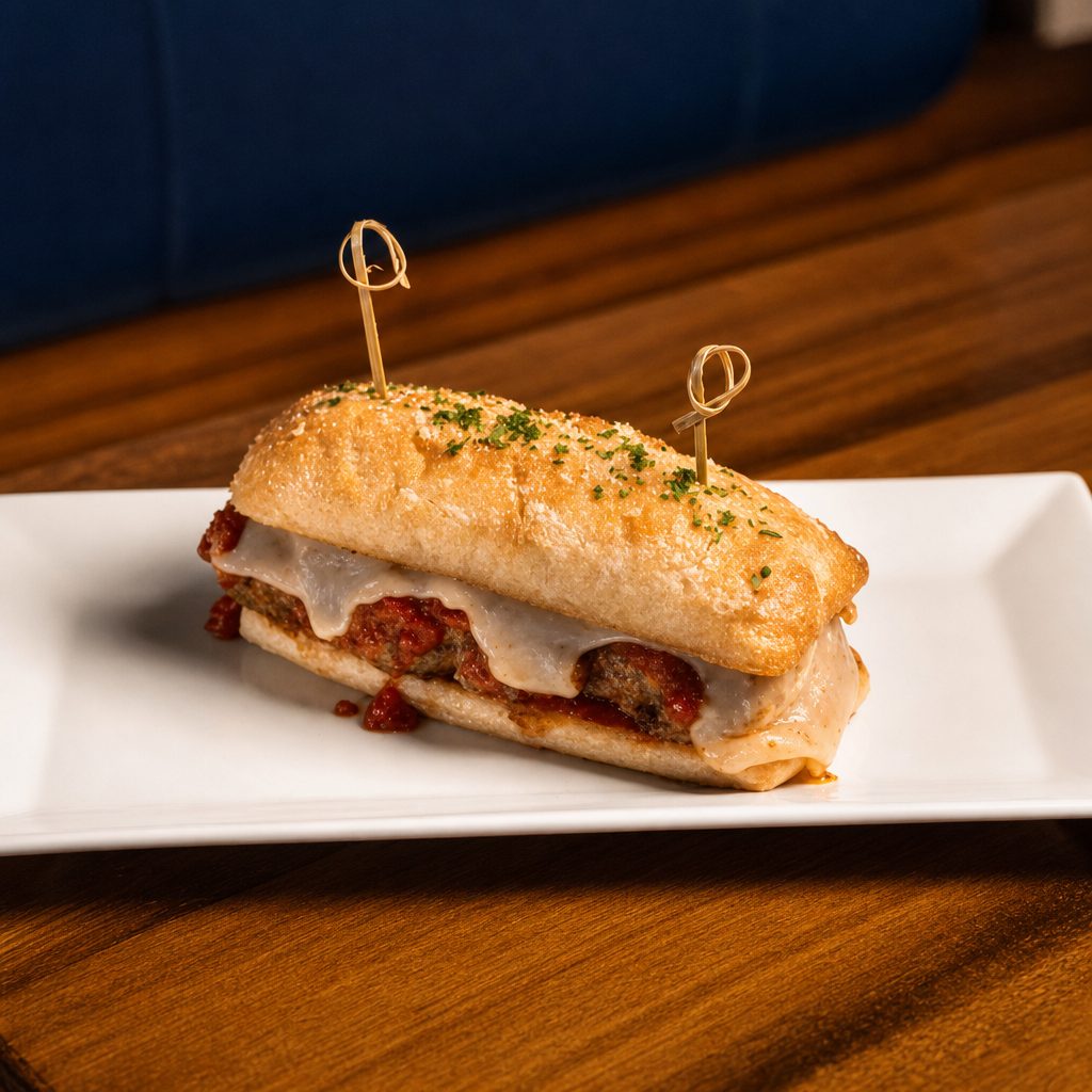 Our Famous Meatball Sandwich.